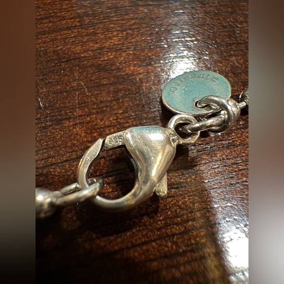 ❤️ Authentic Silver Return to Tiffany & Co. Heart Pendant Charm on 34” Chain ❤️ - Picture 8 of 10